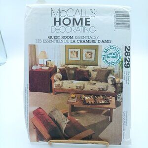 UNCUT Vintage McCalls Home Decorating Guest Room Essentials Pattern #2829 2000